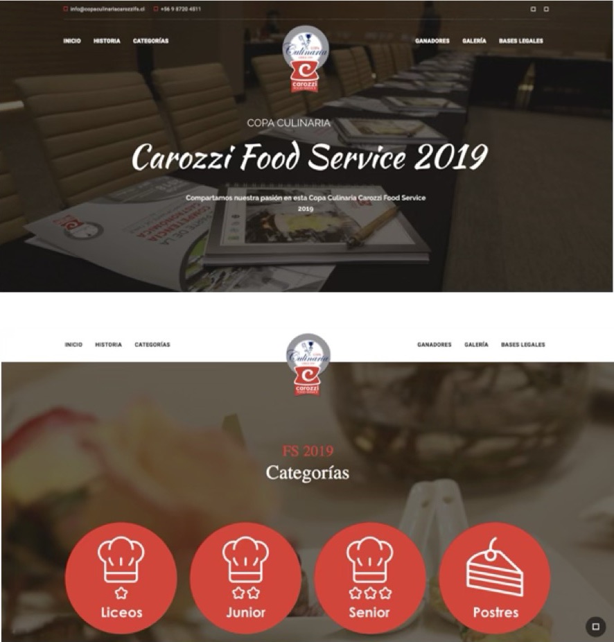 Plataforma Copa Culinaria Carozzi Food Service